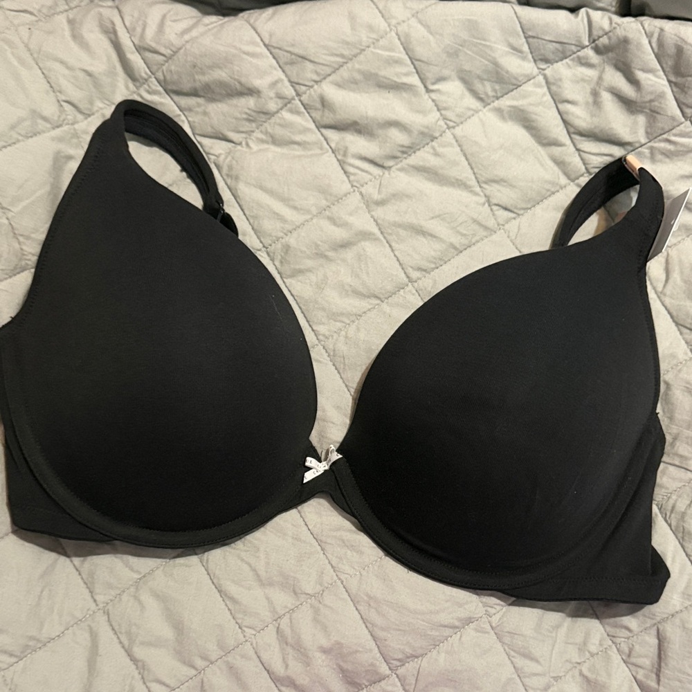 Black T-Shirt Bra with Light Padding - Women's Intimates